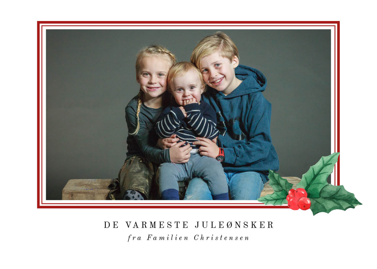 Julekort - Familien Christensen Julekort